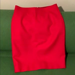 J. Crew No. 2 pencil skirt in red